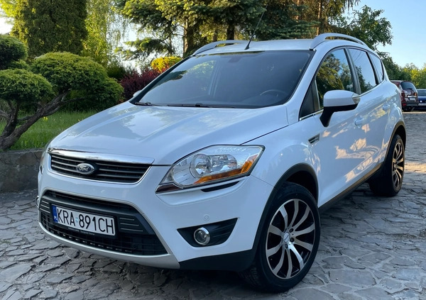 Ford Kuga cena 33900 przebieg: 180000, rok produkcji 2009 z Trzebnica małe 596